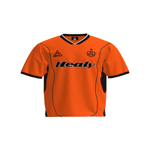Produsen Kaos Sublimasi Kain Polyester Dry Fit HEALY, Kaos V-Neck Sepak Bola Custom untuk Pria - Product Image 4