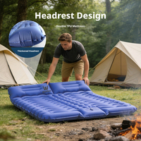 Matelas Gonflable Double pour Camping, Tente, Super Élastique, Composite, pour Voyages en Plein Air