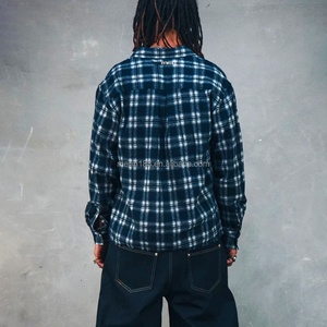Chemise à manches longues personnalisée pour homme, style streetwear décontracté, chemise thermique à manches longues, chemise en coton à carreaux de haute qualité, chemise de travail - Product Image 2