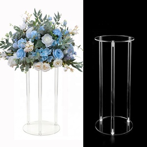 Support de fleurs de table moderne en acrylique transparent de luxe, centre de table pour mariage, maison, hôtel, fête, utilisation en extérieur - Product Image 1