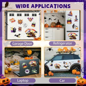 Imanes Reflectantes de Calabaza, Murciélago y Araña de Halloween para Puertas de Cruceros y Refrigeradores, Ideales para Comercio Electrónico Transfronterizo - Product Image 5