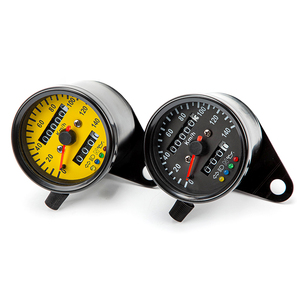 بالجملة متر 4 أضواء عرض الرجعية دراجة نارية مزدوجة عداد المسافات 140kmh عداد السرعة الرقمي - Product Image 6