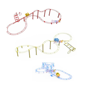 Montaña Rusa Sin Motor 2026, Equipo de Parque de Atracciones al Aire Libre con <span class=keywords><strong>Bicicleta</strong></span> de Pedales para Área de Juegos Interactiva Familiar - Product Image 1