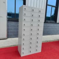 Armoire Métallique Personnalisée en Usine à 30 Portes, Vestiaire Multi-Compartiments en Acier, Meuble de Rangement Métallique pour École, Atelier, Personnel
