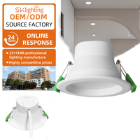 SAA lampu sorot langit-langit Anti silau, lampu sorot LED langit-langit rumah kantor bisa diredupkan, lampu aluminium CCT TRI COLOUR 90MM 8W 10W standar Australia