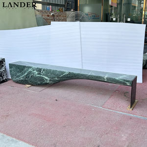 Banc en marbre naturel Landerstone Verde <span class=keywords><strong>Alpi</strong></span> pour salon, sur mesure - Product Image 2
