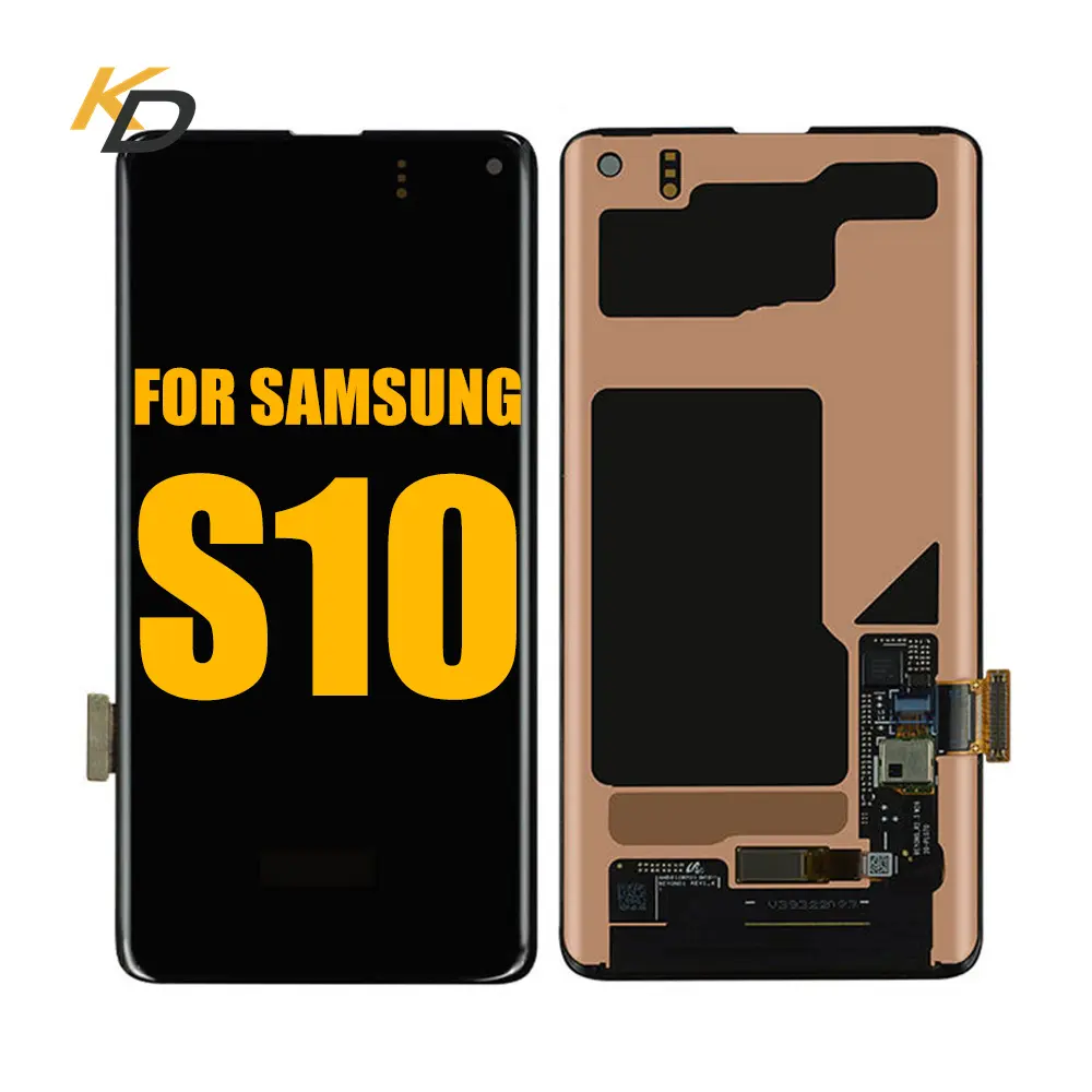 จอ LCD ของแท้สำหรับ Samsung Galaxy S10 PLUS ใช้สำหรับ Samsung S 10 Plus โทรศัพท์มือถือหน้าจอ LCD