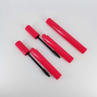 Tubes cylindriques de 14 ml pour cosmétiques, gloss à lèvres, mascara, base de mascara, avec bouchon à vis, pour liquides, couleur et logo personnalisables, en ABS/AS/PETG, sérigraphie