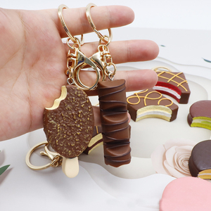 Mini Portachiavi a Forma di Cioccolato, Divertenti Portachiavi a Forma di Gelato e Torta <span class=keywords><strong>Kinder</strong></span>, Ciondoli per Borsa da Donna, Gioielli - Product Image 3