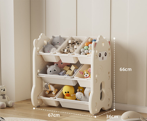 Date Enfants Alpaga Bibliothèque En Plastique Bébé Jouet Rack Voiture Maternelle Petite Étagère De Stockage pour Enfants Salle De Jeux - Product Image 1