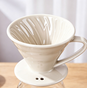 Filtre à café en céramique personnalisé pour le café filtre, réutilisable, style conique, capacité 200 ml, pour machine à café, maison, bureau, cadeau - Product Image 4