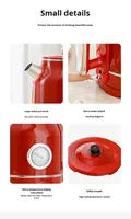 Bouilloire Universelle Sans Fil en Acier Inoxydable et Verre Borosilicate, Capacité 1,5 L, Chauffage 2-en-1, Pour Usage Domestique