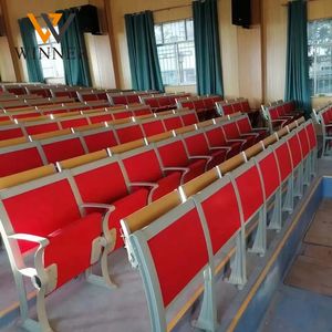 โรงเรียนประถมศึกษาโรงเรียนบันไดบรรยายฮอลล์เก้าอี้สองที่นั่งมหาวิทยาลัยบันไดเก้าอี้โต๊ะและเก้าอี้โรงเรียนชุดไม้ - Product Image 1