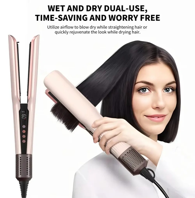 Hot Air Styler New Dust Style High Speed 1500W BLDC Wet Dry Iron Straightener with High-Speed Airflow