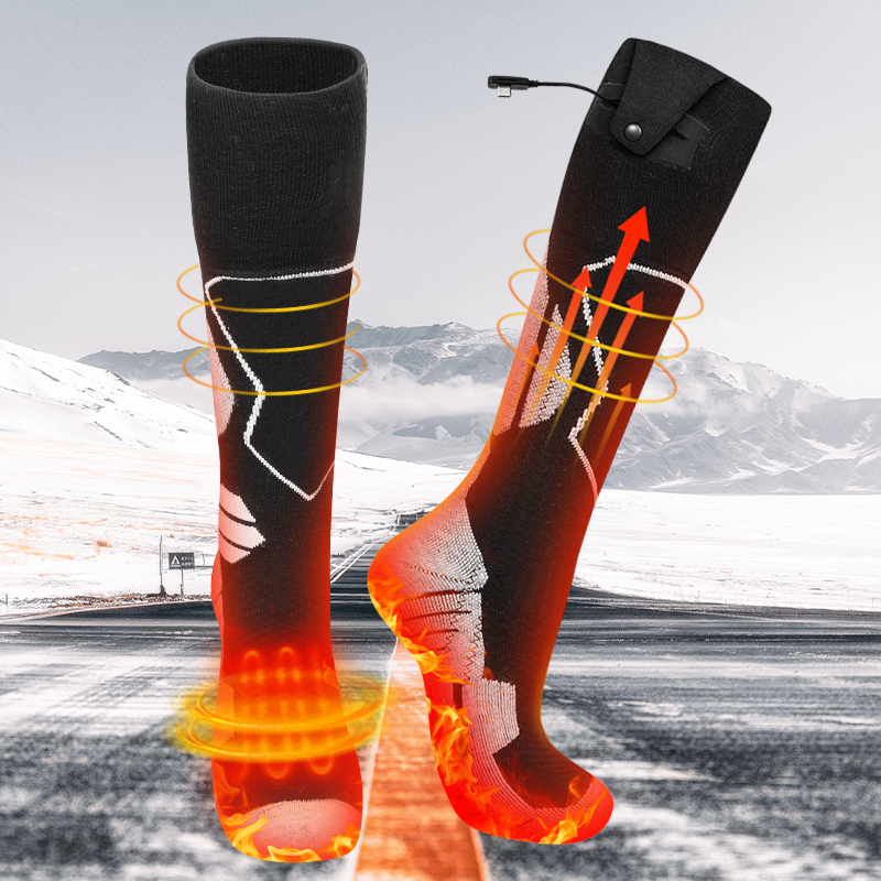 Удобные носки с подогревом, управляемые через USB, для ног и ступней, нагревательные элементы