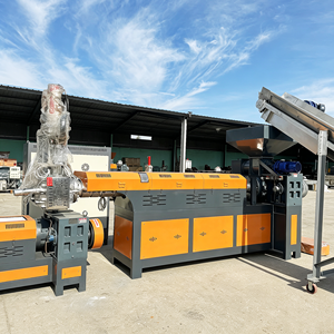Twin Low Consumption Single Screw Dry Moisture Odor Treatment <b>Plastic</b> Medium Scale Granulation <b>Pellets</b> Machine Vendor Physical - Product Image 6