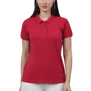 Polo de Verano Transpirable para Mujer en Tejido de Algodón Aireado, Mangas Cortas y Corte Holgado para Clima Cálido, Comodidad Durante Todo el Día - Product Image 4