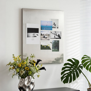 Cuadro Magnético Cuadrado de Acero Inoxidable <span class=keywords><strong>Estilo</strong></span> <span class=keywords><strong>Bauhaus</strong></span> para Colgar en la Pared, Decoración para Sala de Estar, Comedor, Dormitorio, Estudio, Entrada - Product Image 2