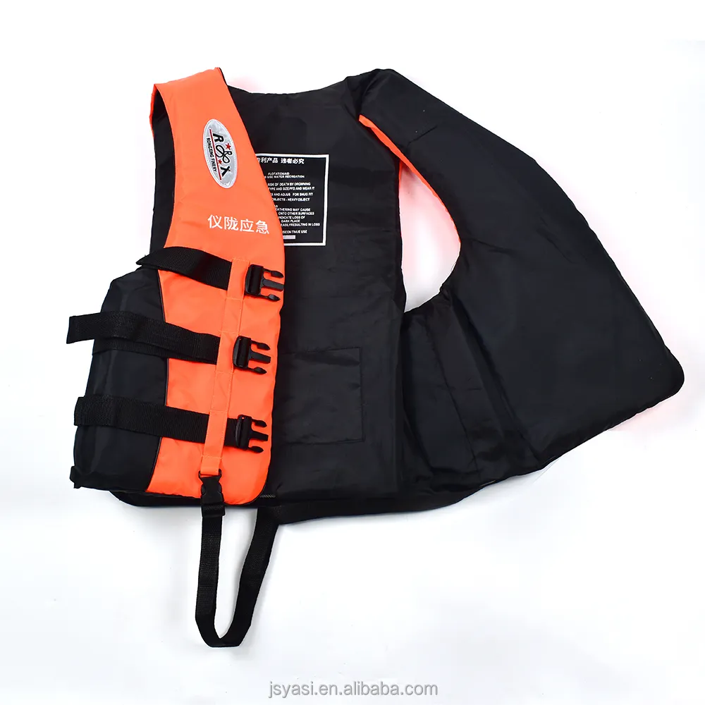 Customized Professional Orange Oxford Fabric Lifeboats Life Rafts Life Vest For Adults