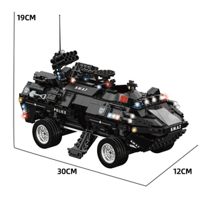 C0551 Sinh Viên Trẻ Em Giáo Dục 2 Trong 1 Robot Thành Phố Cảnh Sát Swat Bọc Thép Bảo Vệ Xây Dựng Khối Câu Đố Thiết Lập - Product Image 5