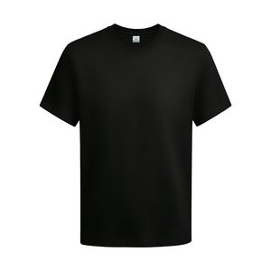 T-shirt à col rond pour homme, taille US, manches courtes, 100% coton, coupe classique, uni, tricoté, décontracté - Product Image 1