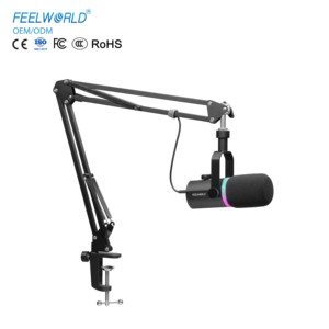 Micrófono FEELWORLD PM1 de Fábrica al por Mayor con Doble XLR/USB y LOGO Personalizado OEM para Transmisiones en Vivo, Grabación, YouTube y Gaming - Product Image 1