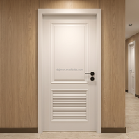 Porte intérieure en MDF ignifuge et insonorisée BS476 60 min, placage de luxe, moderne et minimaliste, acoustique, pour hôpital et chambre, Royaume-Uni et Arabie Saoudite