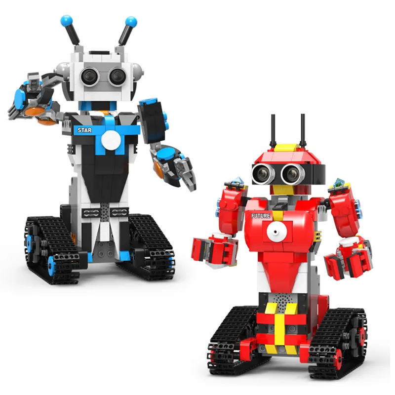 Hot Sale Intelligent Programming Robot STEM Educational Robot RC Building Block Toy Smart Model Building Bricks Set for Kids