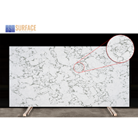 Pierre artificielle sans silice au prix d'usine, 20 mm 30 mm, pierre de quartz Calacatta pour plans de travail de cuisine, fournisseur d'usine