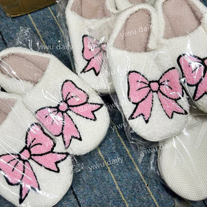 Zapatillas de hombre para mujer, bonitas pantuflas de felpa de dibujos animados, piel cálida y esponjosa, pantuflas de calavera fantasma de <span class=keywords><strong>calabaza</strong></span> de Halloween, zapatos de invierno para casa interior - Product Image 6