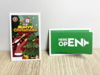 High Quality Custom Christmas Pull Tab Lottery Tickets Printing Tear Off Open Card Lottery Tickets