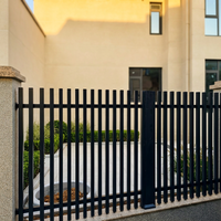 Poteaux de clôture de jardin en alliage d'aluminium modernes pour l'Australie, barrière de sécurité domestique, garde-corps étanche et écologique, modélisation 3D