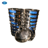 Ensemble de tamis de laboratoire pour tests de sol, mailles de 75, 100, 150, 200, 250 microns