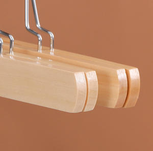 Vente en gros pince en <span class=keywords><strong>bois</strong></span> pantalon jupe cintre <span class=keywords><strong>bois</strong></span> cintre pour extension de cheveux perruques - Product Image 4