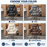 Fauteuil de bureau confortable pour longues sessions, chaise de direction A6