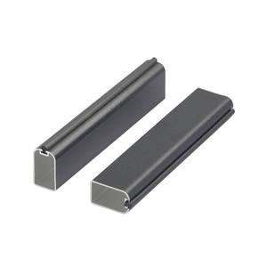 Barra de colgar ropa moderna de aleación de aluminio negra 2025 con brida silenciosa antideslizante para colgar ropa de forma eficiente en la barra transversal de lavandería - Product Image 4