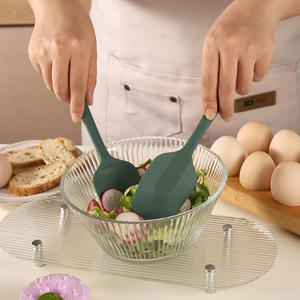 Ensemble de 6 spatules en silicone de qualité alimentaire, spatules en caoutchouc améliorées avec poignée ergonomique pour ustensiles de cuisson antiadhésifs - Product Image 3