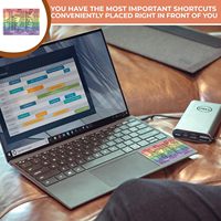 Etiqueta de acceso directo de Windows Word/Excel, etiqueta de acceso directo de teclado de guía de referencia, hoja de trucos de acceso directo de Excel