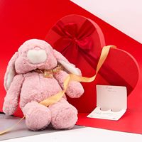 Emballage de fleurs pour la Saint-Valentin en forme de coeur rouge boîtes-cadeaux florales en carton pour demoiselle d'honneur faveur de fête de mariage
