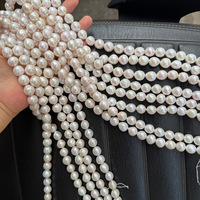 Chaîne de perles naturelles baroques rondes blanches Edison colorées de 11-12 mm, produit semi-fini, environ 40 cm de long