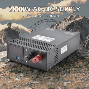 แหล่งจ่ายไฟสวิตชิ่ง AC-DC แบบปรับได้สำหรับอุตสาหกรรม CCTV 12V-2000W ช่องสัญญาณเดียว รองรับแรงดันไฟฟ้าเข้า 110V/220V ประสิทธิภาพ 92% กระแสไฟ 4.5-83.3A - Product Image 2