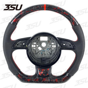 <span class=keywords><strong>Volant</strong></span> en fibre de carbone forgé en cuir pour Audi A4A5A7 A7A8A1A3 RS3 RS4 S3 S4 S5 <span class=keywords><strong>RS6</strong></span> RS7 TT TTRS Sport <span class=keywords><strong>2021</strong></span> 2022 2023 2024 - Product Image 1