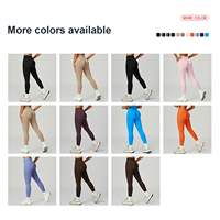 Pantalons de yoga sans couture personnalisés, taille haute, coupe ajustée, séchage rapide, leggings de sport serrés, course à pied, gym, fitness, yoga