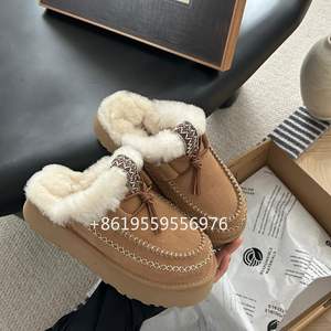 Pantofole in Lana di Qualità Invernale 2025, <span class=keywords><strong>Scarpe</strong></span> Comode da <span class=keywords><strong>Donna</strong></span> per Interni ed Esterni, Calzature Casual Antiscivolo in Offerta - Product Image 4