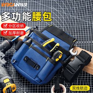 Multifunctional Electrician <b>Tool</b> Waist <b>Bag</b> Oxford Cloth 15-19 Pockets Adjustable Strap <b>Small</b> Large Size - Product Image 5