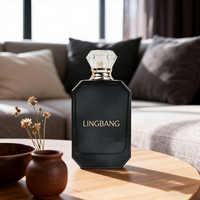 Flacon de parfum rectangulaire en verre de luxe avec pulvérisateur à pompe, couleur personnalisée, 30 ml/50 ml/100 ml, flacons vides