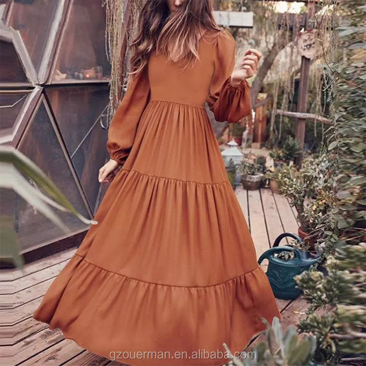 latest long dresses for ladies with sleeves Ladivine 7475 Dress, 10 / Nude