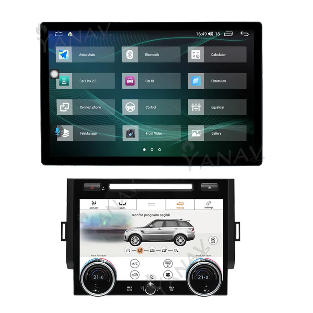 Android 12 GPS Navigation Head Unit Multimedia Player Car Radio pour Land Rover Range Rover Vogue L405 Sport L494 2013-2017