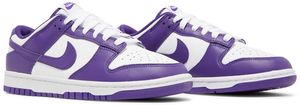 รองเท้าลำลอง Dunk Low Championship สีม่วง รุ่น Unisex แบบผูกเชือก หุ้มส้น บุหนังแท้ ด้านในผ้าใบ พื้นยาง - Product Image 1