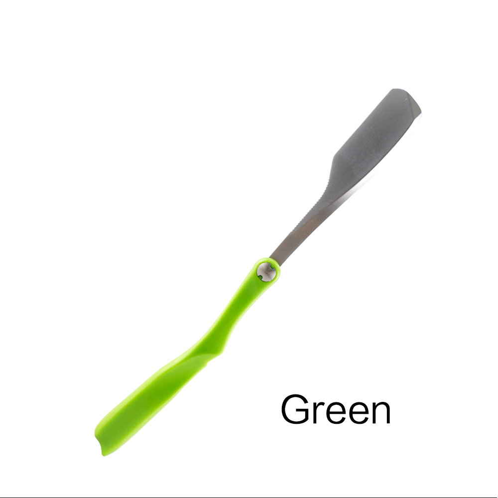 Rasoir droit vert Logo privé
